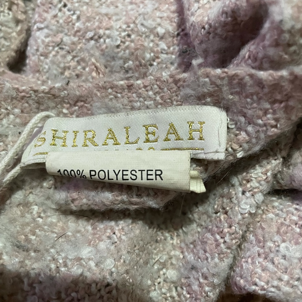 SHIRALEAH Blush Pink Winter Scarf Wrap - Picture 3 of 3